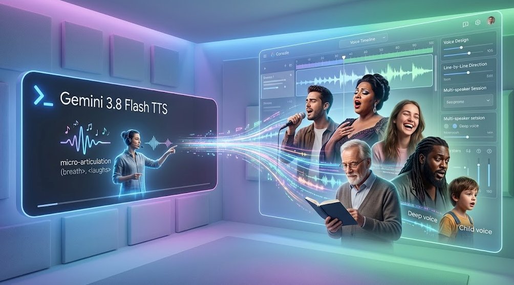 Gemini 3.8 Audio: מודל קול גנרטיבי עם שליטה בבימוי, רגש ואינטונציה להפקות אולפן