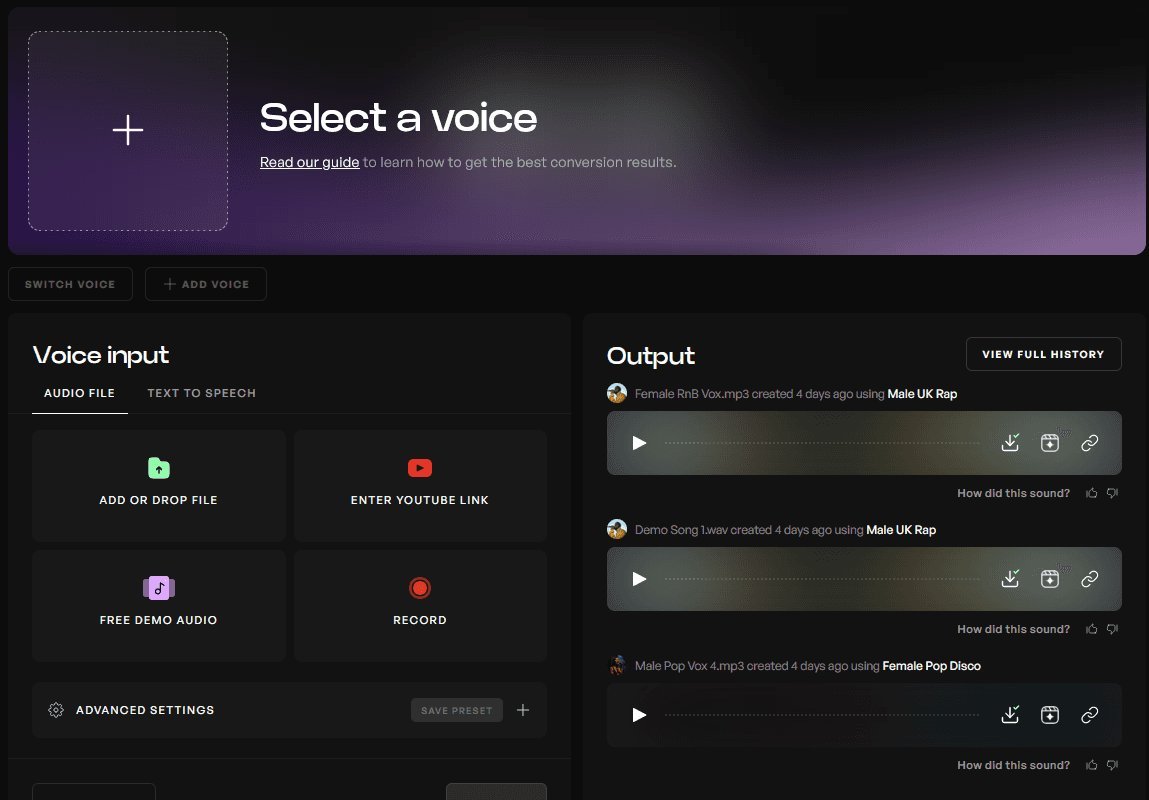 Voice & Sound Creator: כלי בינה מלאכותית ליצירת קולות, פירוק ערוצים ואימון מודלים קוליים באולפן